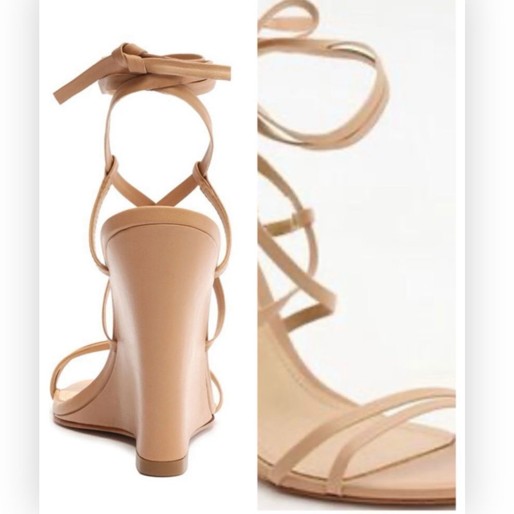 Schutz/Dust Bag Deonne Casual Nappa Leather‎ Sandal True Beige 10.5 NEW $140